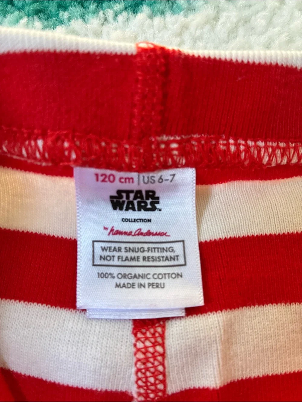 Hanna Andersson x Star Wars Mandalorian Christmas Pajamas (Grey/Red) Size 6-7